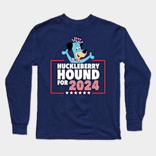 Huckleberry Hound President 2024 USA Long Sleeve T-Shirt